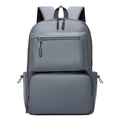 Unisex Stylish Simple Computer Backpack Waterproof Leisure Travel Business School Student Bag with Zipper Closure