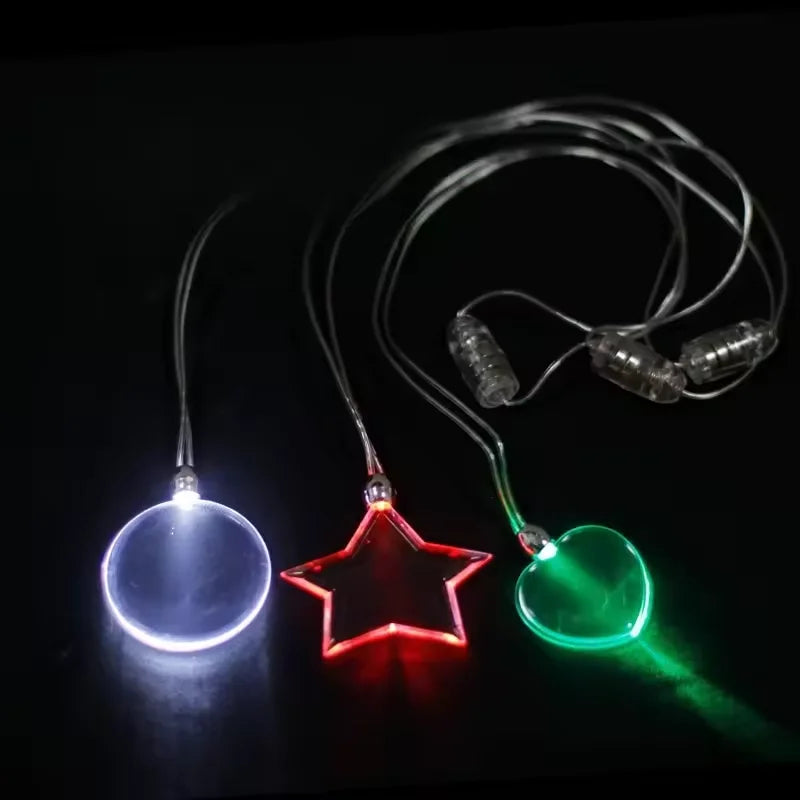 New Type Valentine's Day LED Flashing Necklaces Custom Festival Party Decorations Wedding Supplies
