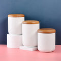 Sale Ceramic Coffee Bean Tea sealed Jar Household Food Jar Kitchen Moisture-proof Sundries White Jar