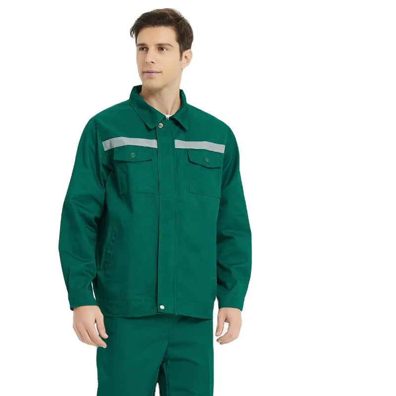 Factory Supply Long Sleeve Construction Worker Reflective Safety Work Uniform