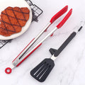2026 Stainless Steel BBQ Tongs Silicone Tips Heat Resistant Dishwasher Microwave Oven Safe Kitchen Food Tongs