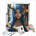 N-2134 Custom Diamond Painting Set Personalized 5D Portrait Girl Crafts Wholesale