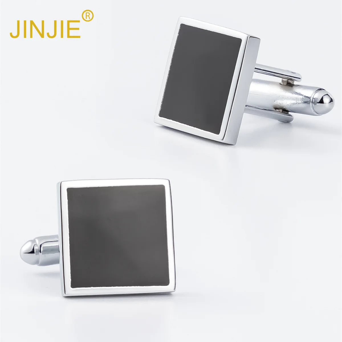 Simple Design Accessory Gift Gentleman Business Wedding Plaid Square Sleeve Cufflinks for Men