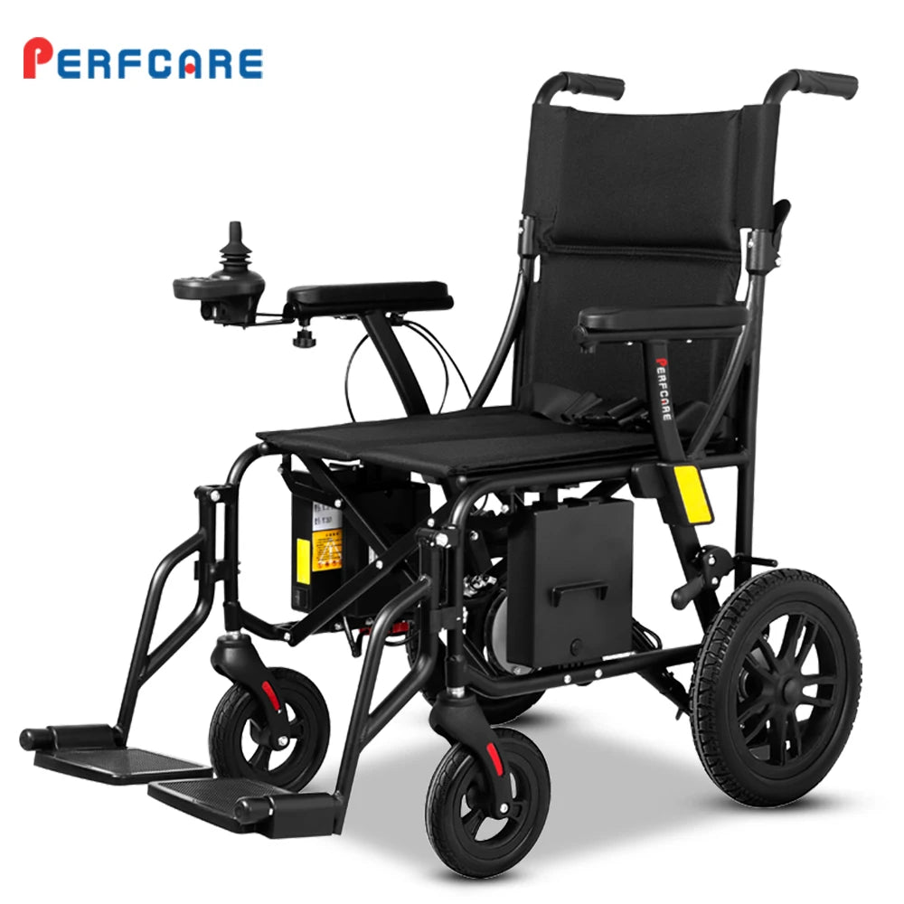 Handicapped Portable Motorized Electric Wheel Chair Ultra Light Folding Power Electric Wheelchair