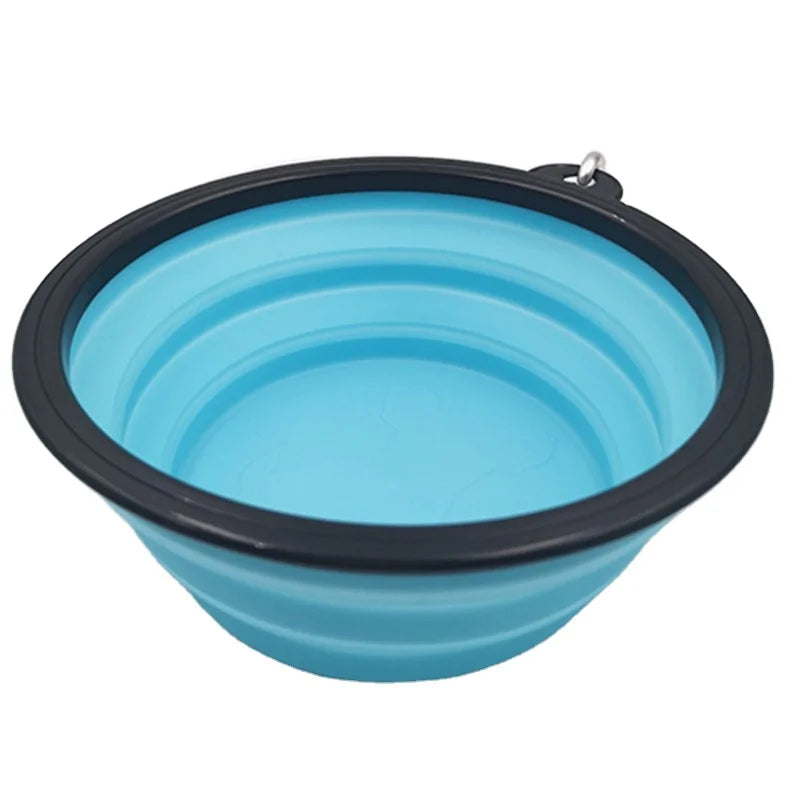 Collapsible Portable Pet Travel Bowl for Outdoor Camping Foldable Dog/Cat Feeding Container Convenient for Puppy/Dog Drinking