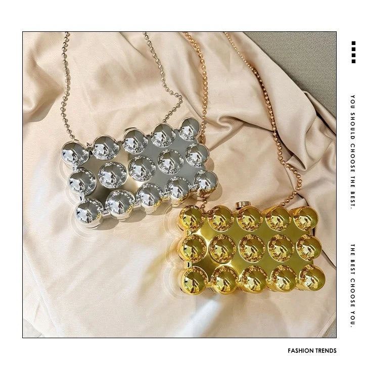 2025 Hot Design Acrylic Pearl Clutch With Chain Women Square Clutch Purses for Woman Wedding Evening Handbag for Formal Occasion