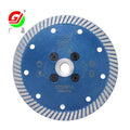 GJ Premium Quality Turbo Blade Stone Diamond Saw Blade Ceramic Marble Cutting Tool With Flange for Tile Granite 5 Inch 125mm