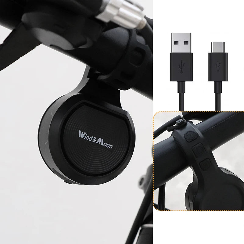 Superbsail E Bike Bell Bicycle Horn for Electric Scooter Road MTB Accessories Cycling Alarm Ring Bicycle Handlebar Speaker