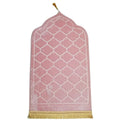 Wholesale High Quality Flannel Polyester Carpets and Rugs Embossed Shaped Gift Portable Worship Rug Muslim Prayer Mat
