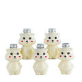 New Design Christmas 250ml Panda Bottle Lid Straw Custom Plastic-Clear-Beverage-Can Pet Mineral Plastic Water Panda Bottle