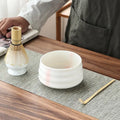 Handmade 4PCS Set for Easy Home Cleaning Matcha Tea Tool Stand Kit Bowl Whisk Scoop Traditional Japanese Coffee Tea Sets
