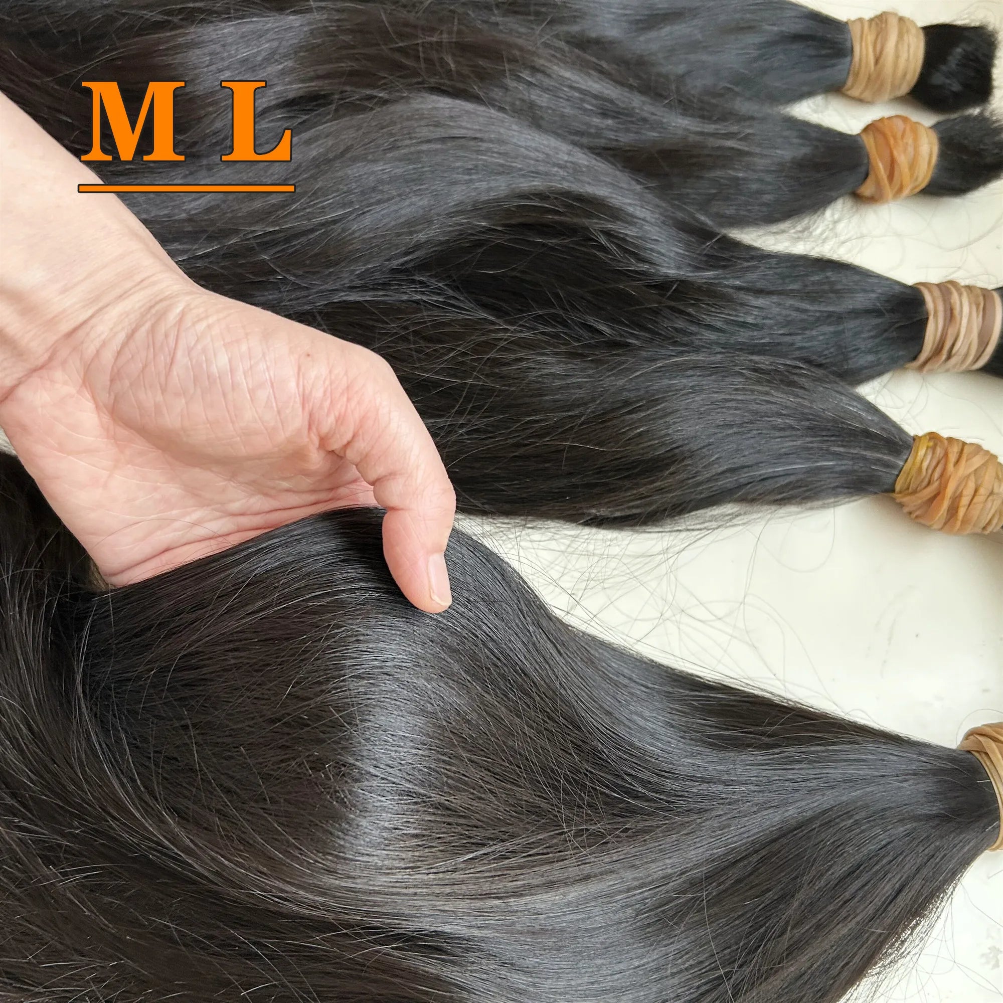 22'' Human Hair Virgin Hair Unprocessed Braids From One Donor No Shedding - - 100G Sample Order