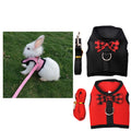 Rabbit Cat Leash Lead Vest Small Animals Mesh Cotton Hamster Guinea Pig Harness Leash Pet Strap