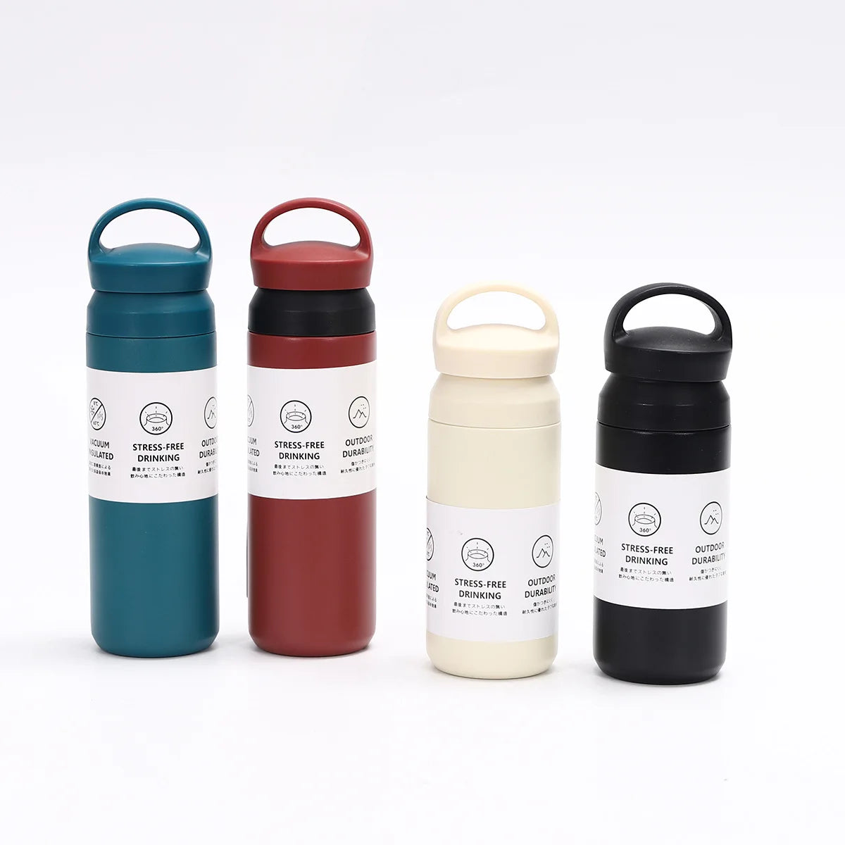 Custom Logo Reusable Stainless Steel Water Bottle Leak Proof Insulated Vacuum Flask Powder Coated Drinking Sport Water Bottle