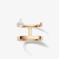 LOZRUNVE 925 Sterling Silver Minimalist Fine Jewelry Double Band Ring Women