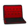 Barber Scissors Storage Bag Built-in 20 Scissors Position Comfortable and Portable for Barber Leather Scissors case