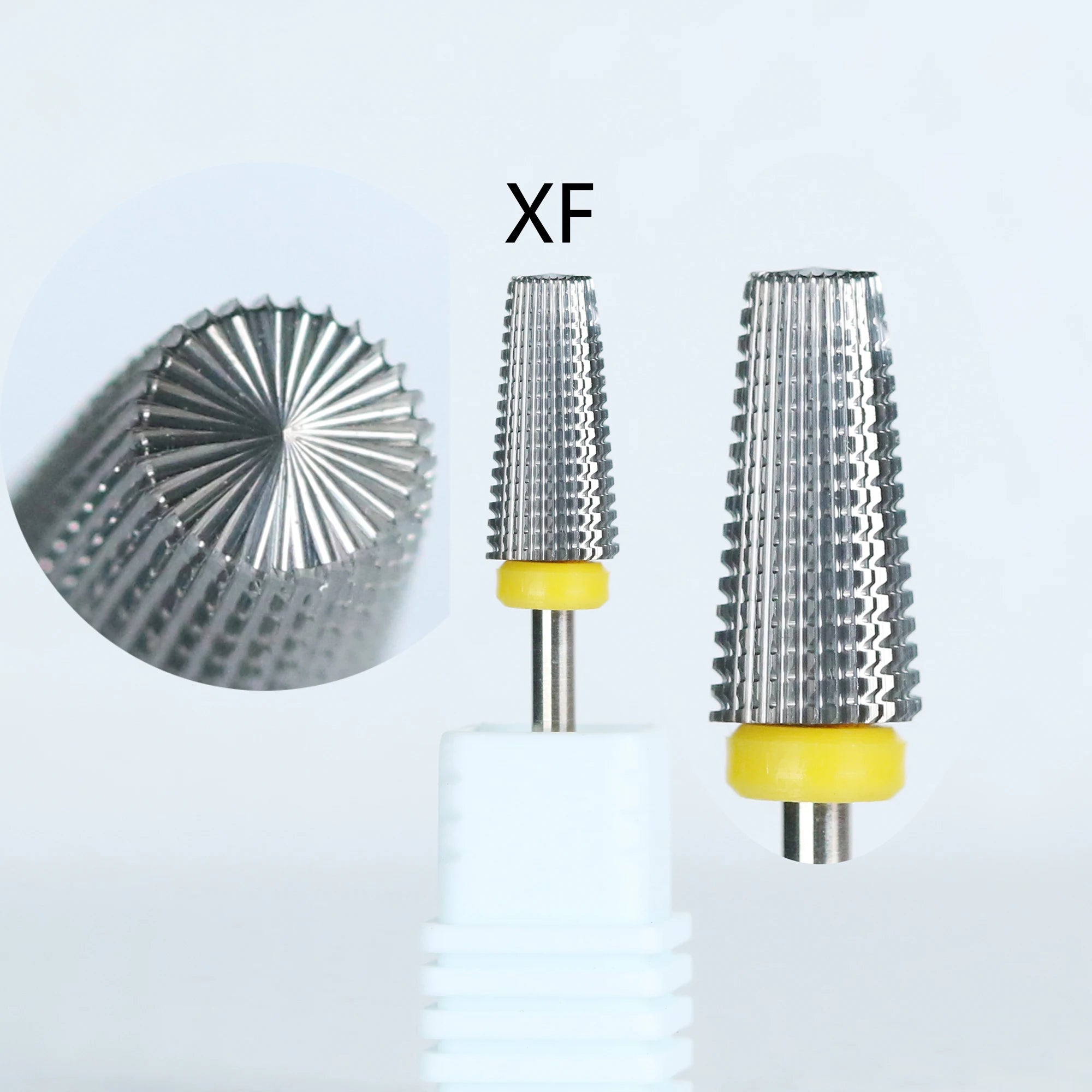 Nail Carbide 5 in 1 Bit - Safety Remove Acrylic or Hard Gel 3/32" Shank Size for Electric Nail File Machine 2 Way Rotate Use