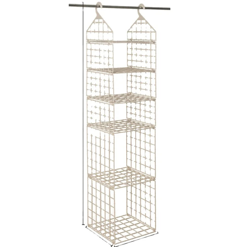 Wholesale Low MOQ Space Saving Plastic Multifunction Foldable Storage Clothes Hanger Racks for Wardrobe Organizer Bag/Tableware