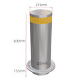 Factory Automatic Pre-Embedded Fixed Columns Manual Retractable Rise Bollard With Led for Residential
