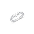 Hot Selling Custom Jewelry Fine 925 Sterling Silver Star Shape Ring for Women