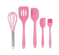 Silicone Kitchenware 5-piece Spatula DIY Baking Tool Sets Scraper Cake Utensils Cookware for Kitchen Shovel Egg Stirring Cooking