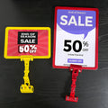 Free Sample Price Holder A4 A5 A6 Plastic Poster Frame Clear POP Clip for Wedding Store Bakery