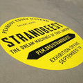 Custom Street Asphalt and Sidewalk Outdoor Waterproof Vinyl Removable Floor Decal Sticker