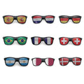 Custom Flag Glasses Qatar's Fan Party Sunglasses WORLD Football Brazil Italy Flag Sticker Sunglasses