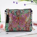 Wholesale Environment Friendly Rectangle PU Leather Assorted Colors Animal 5D DIY Diamond Painting Personalized Tote Bag Cross