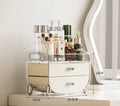 Light Luxury Multifunction Plastic Storage Rack Cosmetics Vanity Storage Box Organizer for Lipstick Makeup Brush Skin Dust Table