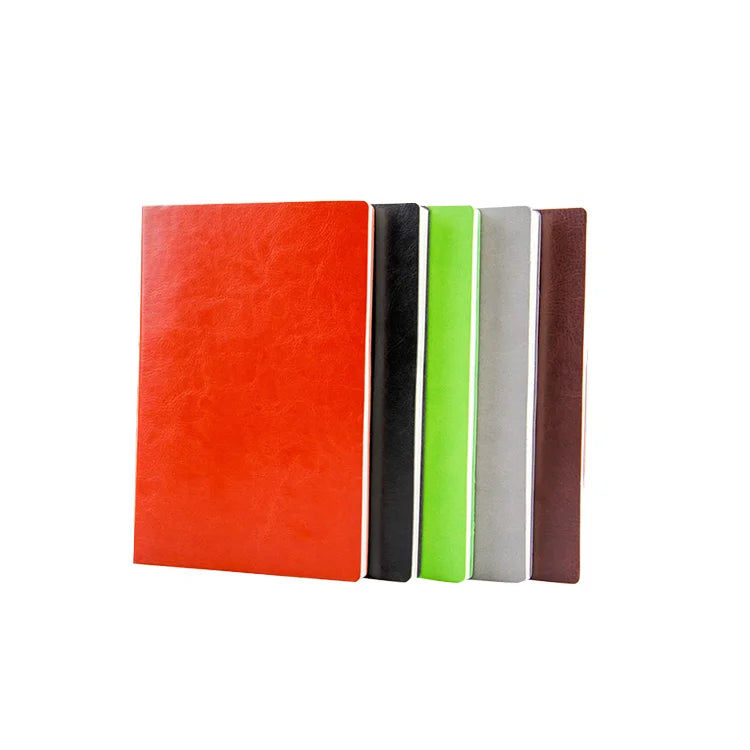 Wholesale Custom A5 PU Leather Notebook with Spiral Binding Elastic Strap Printed Brand Logo Journal Diary Notepad Note Book