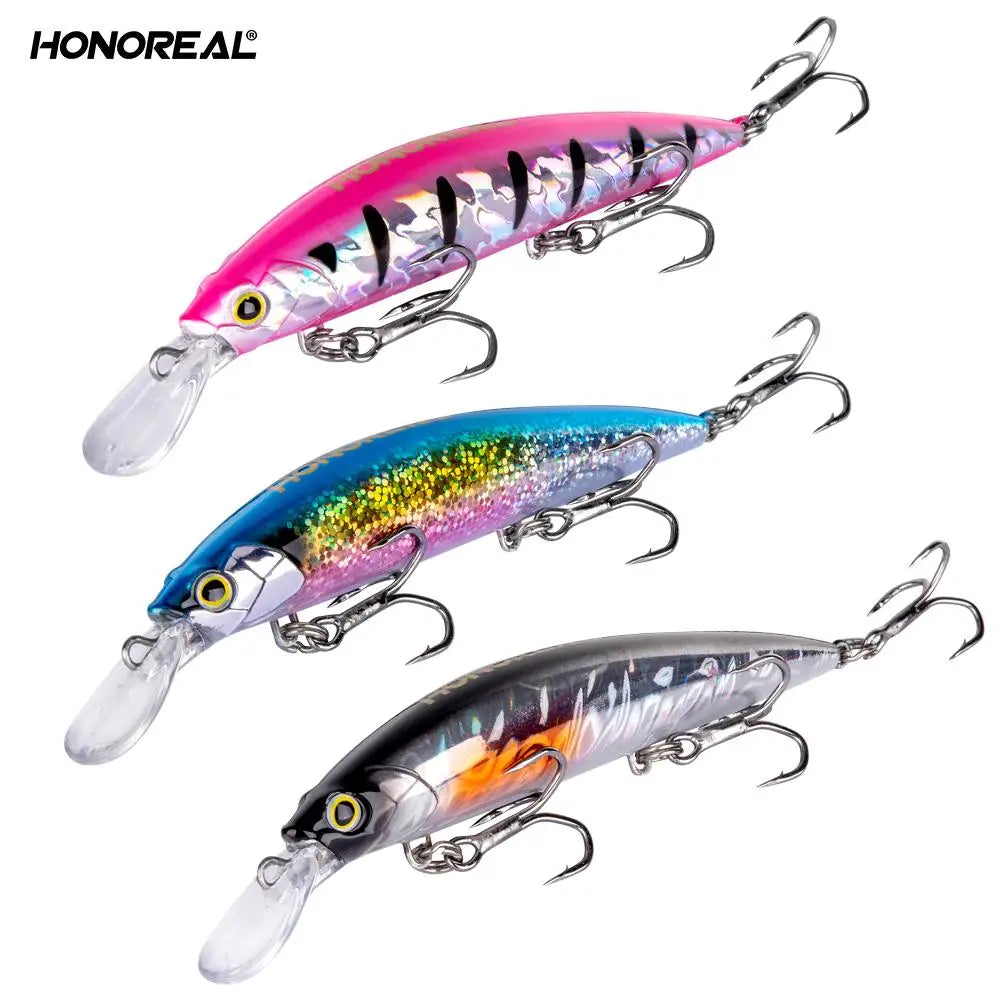 HONOREAL 39g 110mm Sticks Big Plastic Hard Minnow FIshing Lure MegaBDM