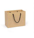 Factory Price Custom Drawstring Luxury Shopping Bag Brown Kraft Paper Bags With Logo Printed