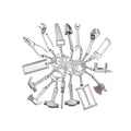 Keychain Tools Metal Pendant Key Chain Stainless Steel Keyring