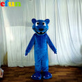 Funtoys Adult Popular Leopard Mascot Costume Custom Made Blue Cat Mascots Costume for Party