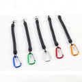 Fishing Lanyard Outdoor 18CM Tactical Retractable Spring Elastic Rope Security Gear Tool Hiking Camping Anti-lost Phone Keychain