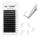 Gemerry Yy Lash Extension 8-17mm Y Shape Mink Eyelash Extension Supplies Natural Black Color Y Lash Eyelash Extention Trays