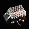 2025 Hot Sale Luxury Jewelry Box K9 Crystal Jewel Box Glass Jewellery Boxes