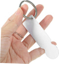 Sublimation Blanks Aluminum Shopping Cart Coin Keychain Photo Frame Trolley Token Metal Shopping Token Ring