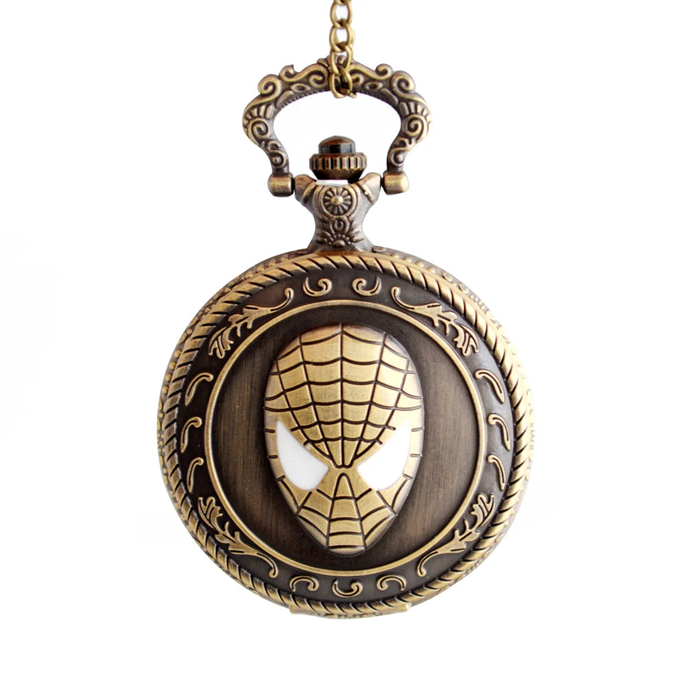 Spider Design Cartoon Anime Retro Classic Collection Gift Custom Memorial Quartz  Pocket Watch