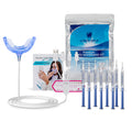 Mini Home Use Multi-Purpose Teeth Whitening Kit with LED Light Includes Oral Care Mouth Trays and Tooth Whitener Accessories