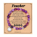 Natural Stone Beaded Bracelet Graduation Teacher Appreciation Gifts for Women for Anniversaries