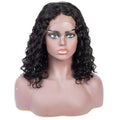 Afro Curly Wigs Lace Front Bob Curly Wigs Natural Hairline 180% Density Lace Frontal Remy Human Hair Wigs for Black Women