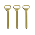 Custom Logo Heavy-Duty Zinc Alloy Flat Beer Bottle Opener Heavy-Duty Juice Bartender Flat Cap Opener with Plated Finishing