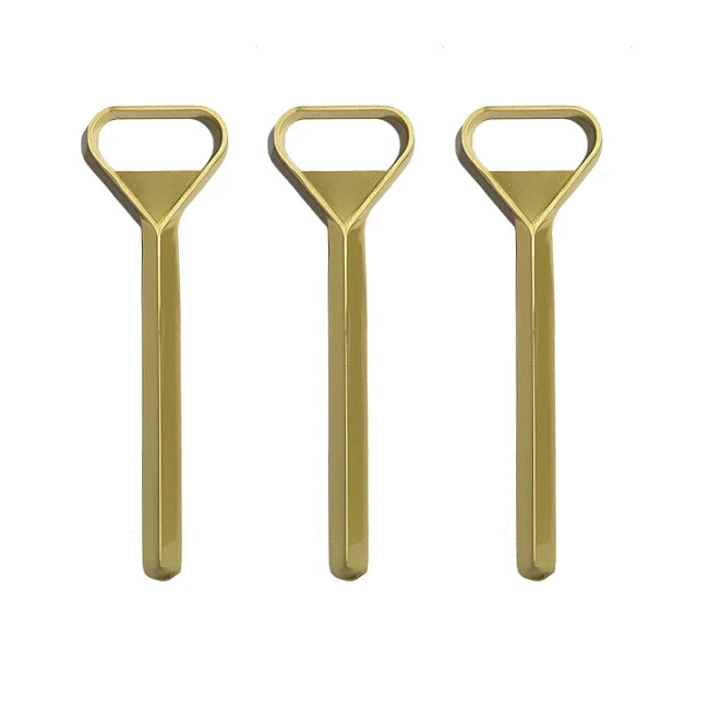 Custom Logo Heavy-Duty Zinc Alloy Flat Beer Bottle Opener Heavy-Duty Juice Bartender Flat Cap Opener with Plated Finishing