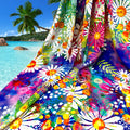 Printing Polyamide Elastane Custom Fabric Printed Digital Flower Print Swimwear Fabric for Beachwear