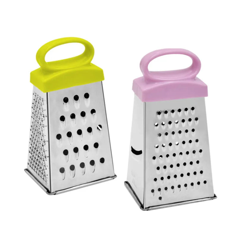 2026 Good Design Manual Operation Cheese Fruit & Vegetables Durable Kitchen Tool Stainless Steel 4 Sided Grinder Grater