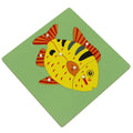 BO008(NX) Montessori Material Wooden Educational Toys of Fish Puzzle