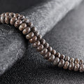 Wholesale Jewelry Handcraft Crafts Making Beads Brown Snowflake Jasper Abacus Rondelle Spacer Loose Beads 15.5''