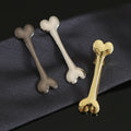 Men's Fashion Personality Creative Copper Bone Shape Tie Clip Versatile Gold Suit Accessories Weddings Engagements Gift